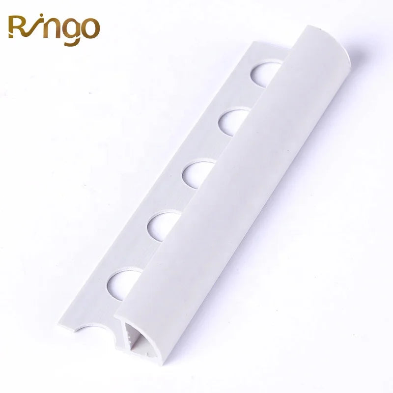 Modern Home Design Bathroom Waterproof Corner Guard Tile Trim Profiles PVC Building Accessory Apartment Flexible Plastic 10mm