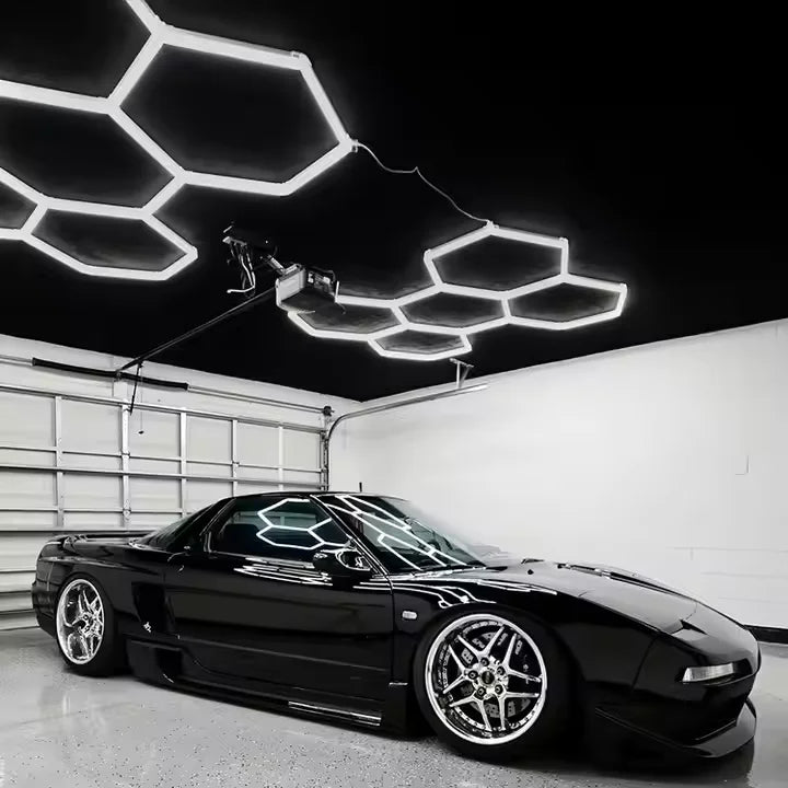 Manufacturers Selling Popular Hexagon Lighting Garage Car Detailing Auto Wash Beauty Lamp