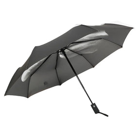 Rain 3 Foldable Nylon Minimalist Automatic Umbrella with Plastic Handle Custom Color & Logo Printing