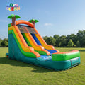 Customized Popular Palm Tree Inflatable Water Slide for Kids Outdoor Kids Water Slide with Pool Cheap on Sale