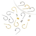 Stainless Steel C Shape Ear Hook Earring Accessories Earwire for Jewelry Making DIY Handmade French Earring Findings