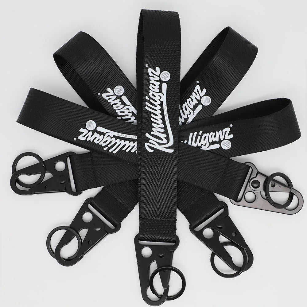 LBR Gift Personalized 3D Gravure Silk Screen Logo Short Lanyard with Hook Polyester Outdoor Tactical Keychain
