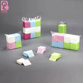 Beiqili 200 Pcs Non-Woven Wiping Cloth Nail Polish Wipe & Eyelash Glue Cleaner Tool with Bottle Nail Supplies 4 Colors