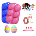 Handmade Fondant Cake Chocolate Molds-Easter Egg Silicone Mold for Cake Decorating Rectangle Shape for Home Kitchen Use