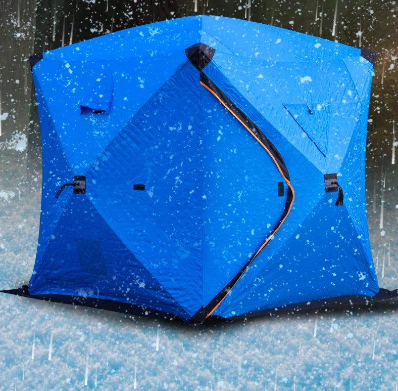 3 - 4 Person Pop up Windproof Winter Camping Hunting Layer Shelter Carp Ice Fishing Tents