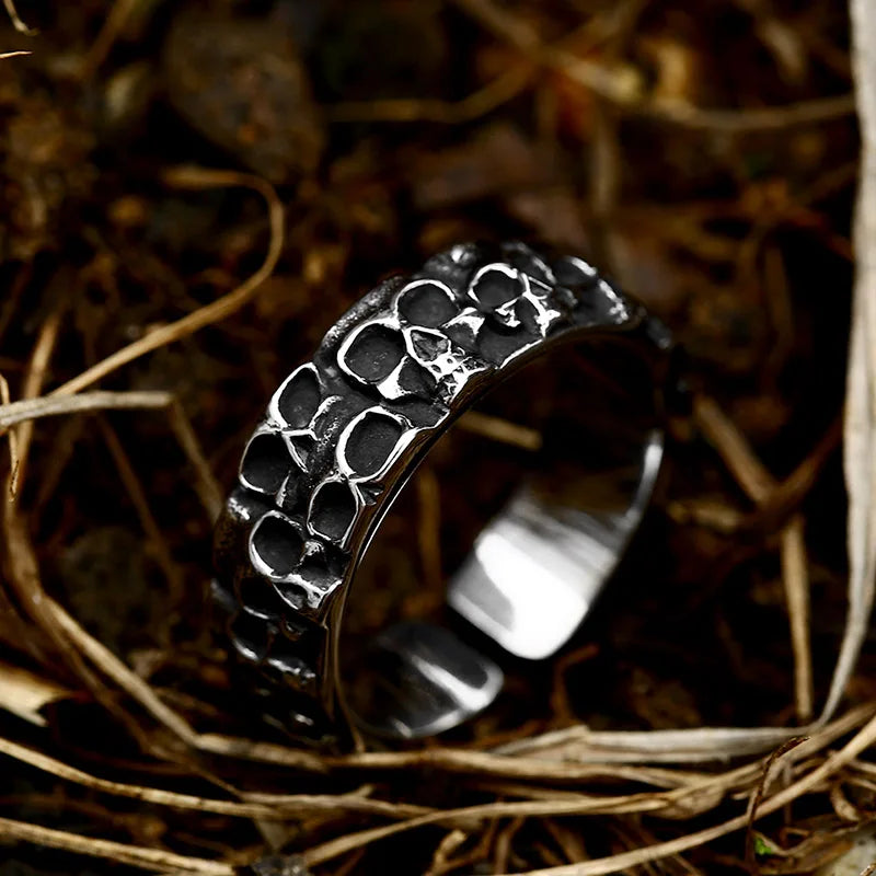 SS8-816R Steel Soldier New Personality High Quality Punk Jewelry Stainless Steel Skull Ring for Men