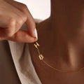 EManco DIY Stainless Steel Logo Initial Letter Name Necklace Gold Plated Custom Pendant for Drop Shipping Personalized Chains