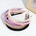 Famous Designer Brand's Top Knotted Pearl Headband Latest Design Hairband for Women