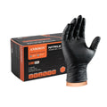 8mil Black Rubber Heavy Diamond Grip Disposable Industrial Working Gloves Nitrile Powder Free