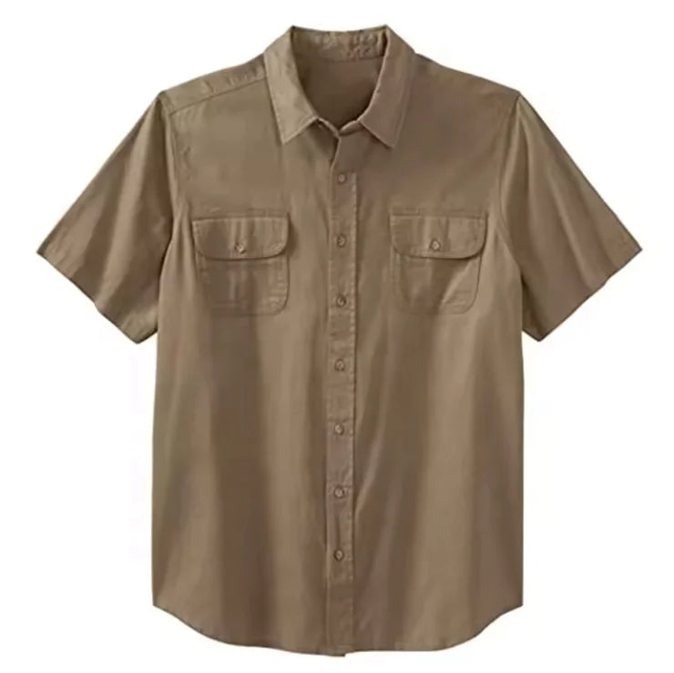 Manufacturer Supply  Wholesale Fireproof Welding Short Sleeve Work Retardant Work Shirts