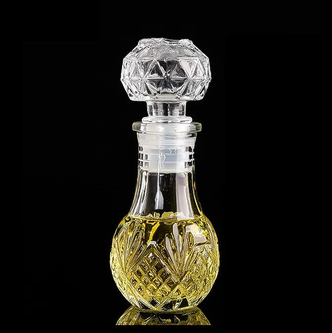 Factory Direct Lead-free Crystal Mini 50ml Glass Decanter bar Use Whiskey Wine Decanter
