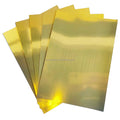 Smooth Inkjet Paper Metallic Gold A4 Printable Vinyl Waterproof Synthetic PET Brush Gold Sticker Paper for Scrapbook Stationery