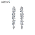 LUOTEEMI Earing Dropped Drop Designer Inspired Popular Brands Women Top Cubic Zirconia Earrings