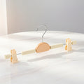 Best-Selling Wood Pants Rack Hanger Custom Logo with Sponge Foam Hangers Skirt Pants Jeans Underwear Panties Hangers