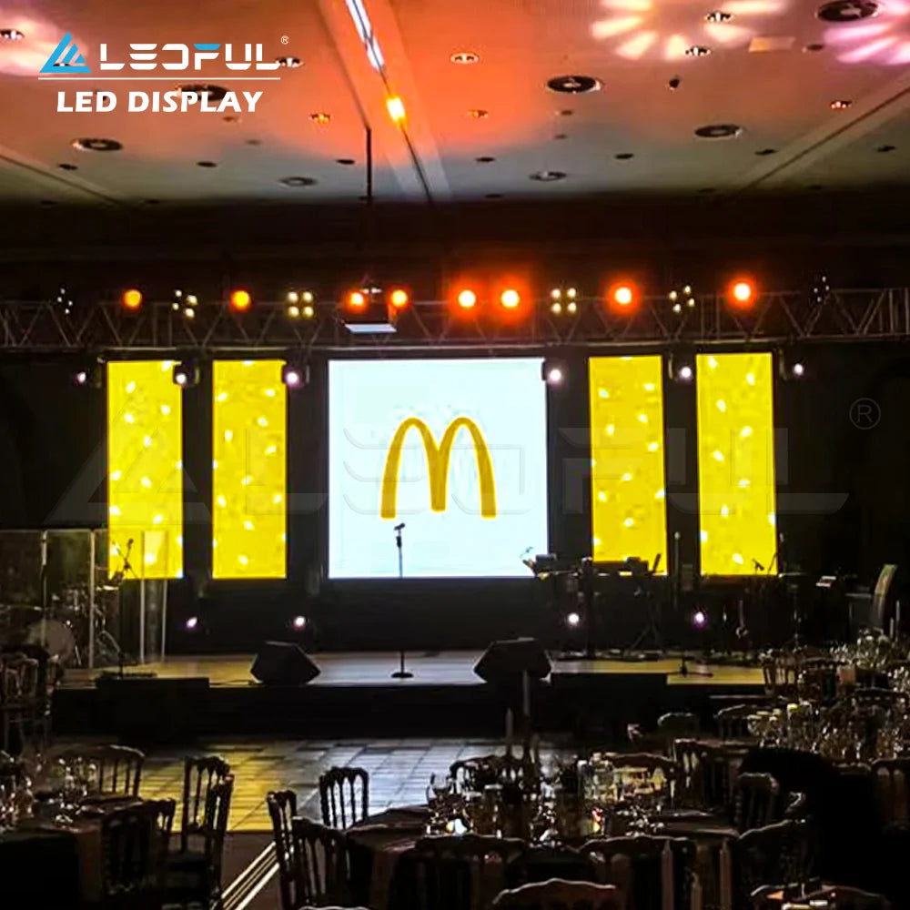 P1.9 P2.604 P2.976 P3.91 Full Color UHD Small Pitch Indoor LED Display Large Waterproof Event Stage Background LED Video Wall