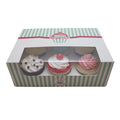 Luxury Colorful 6/ 12 Holes Cupcake Box Ribbon Afternoon Tea Gift Box Wholesale