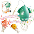 2025 Kids Electric Crawling Octopus Toy Plastic Smart Magic Walking Dancing Squid with Light Music New Trending Novelty Gag Toy
