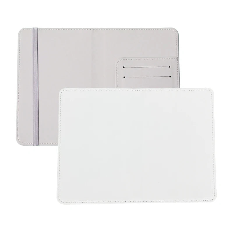 Wholesales Blank Sublimation PU Leather Passport HolderDouble Sides Printable Colorful Travel Card Passport Cover
