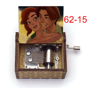 Vintage Factory Song Box Movie Anastasia Once Upon a December Music Box Hand Crank Wooden Home Decoration Promotion Gift