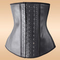 High Quality Fajas Steel Bones Body Shaper Corset Belt 100% Latex 3 Hook Waist Trainer Private Label