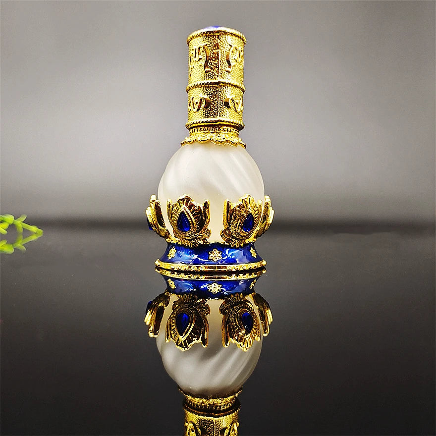 Hot Selling New Design High End 15ml Luxury Glass Essential Oil Perfume Bottle with Dropper