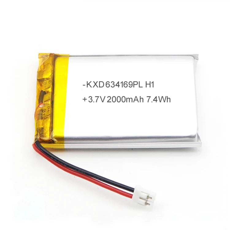 Shenzhen Li Polymer Battery 3.7v 2000mah Li Ion Battery Rechargeable 634169PL 3.7v 2000mah Li-polymer Battery MegaBDM