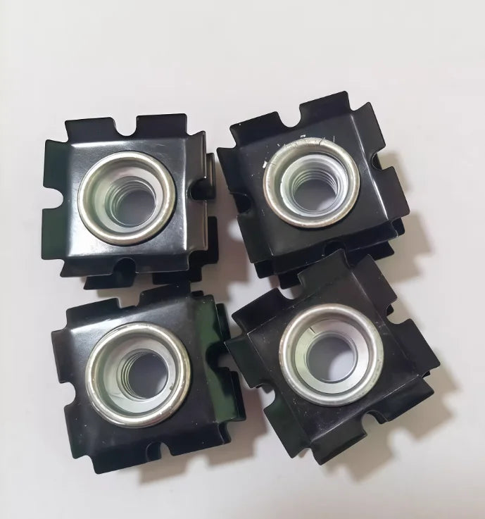 M6 M8 M10 Tube Fork Headset Threaded Insert Nut for Bike Pipe Connector Square Nut