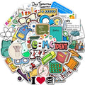 50Pcs Cute Anime School Student Teacher Study Learn Book Tool Girl Stationery Cartoon Hand Notebook Decorate Laptop Stickers