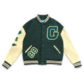 Clothing Manufacturers Custom Bomber College Vintage Jacket Mens Streetwear Varsity Towel Embroidery Fleece Jacket