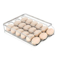 Egg Storage Fridge Organizers Hot Selling PET Transparent Plastic Egg Holder Storage Acrylic Egg Tray