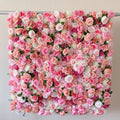 Customized Design Hot Sale pink Color Wedding Decoration  Artificial Bridal Shower Flower Wall Backdrop