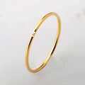 Ins 18K Gold Fashion Jewelry Free Tarnishing Dainty Slim Cubic Zircon Simulated Diamond Stainless Steel Rings for Women