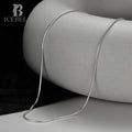 ICEBELA Jewelry Korean Version of Handmade Icebella 925 Sterling Silver Chain Snake Bone Chain Short Collarbone Chain Necklace