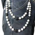 Disco Ball Beaded Layered Pendant Bag Jeans Pocket Belt Chains Hip Hop Rhinestone Beads Wallet Chain for Men Woman Gift