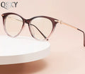 2025 High Quality Tr90 Frame Classic Oculos Designer Clear Fashion Women Glasses Women Metal Cat Eye Eyeglasses Online Shopping