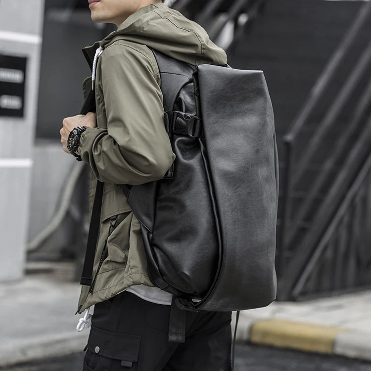 Sport Laptop Backpack Business Waterproof Casual Leisure Capacious PVC Geometric Polyester Travel Unisex College Zipper 20-37L