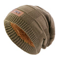 Winter Warm Slouchy Beanie Windproof Soft Wool Knit Skull Cap Plush Lined Knitted Beanie Hats for Men and Women