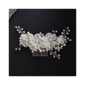 Bridal Wedding Pearl Flowers Bride Marriage Party Rhinestone Hair Comb