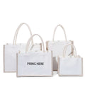 Promotion Sublimation Blank Cotton Canvas Tote Shopping Bag Custom Printed LOGO Grocery Gift Wholesale Jute Bag with Lamation