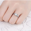 Abiding Fashion Popular Custom Moissanite Diamond Ring 925 Sterling Silver Jewelry 1Ct Adjustable Engagement Ring