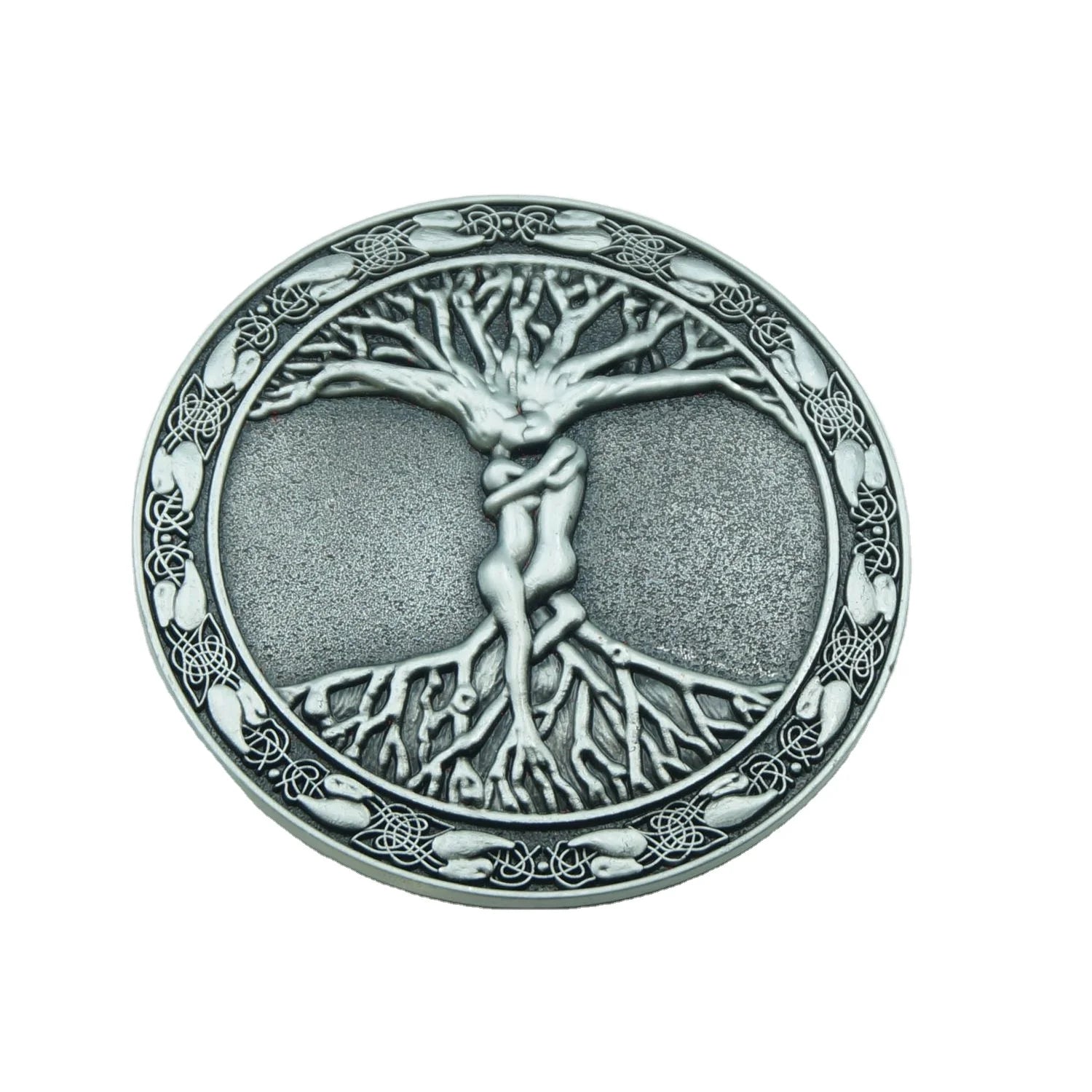 Vintage  Round Tree of Life Belt Buckle Men Belt Buckle