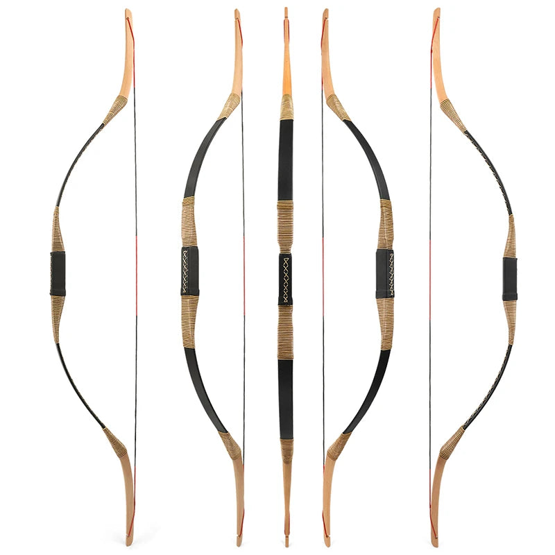 Horse Bow Traditional Recurve Bow Archery Outdoor Hunting Pure Handmade Longbow Recurve Bow