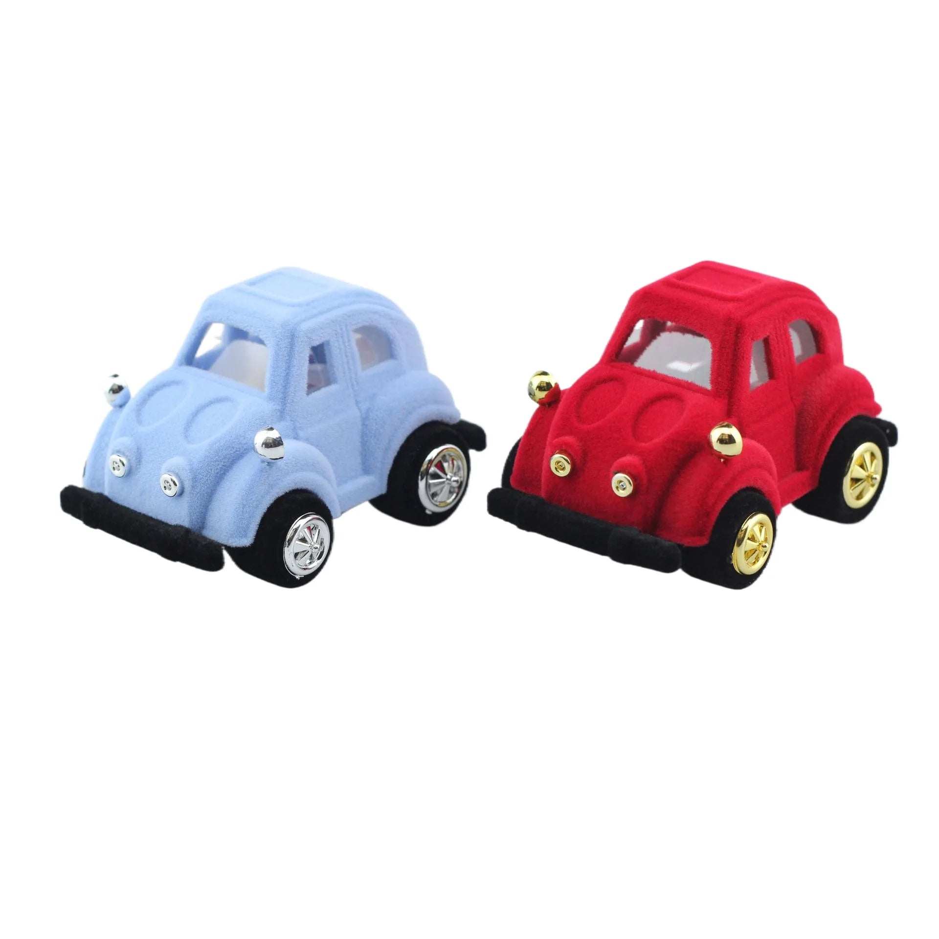 Cute Mini Car Shaped Velvet Jewelry Storage Box Kids' Ring Case