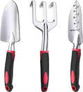 3-Piece Aluminum Heavy Garden Tool Set Bonsai Tools Including Hand Shovel Transplant Shovel Hand Rake