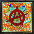 Stained Glass Waterproof Durable Eco-Friendly Outdoor Decoration Artisan Custom Patterns for Church Luxury Malls Fade-Resistant