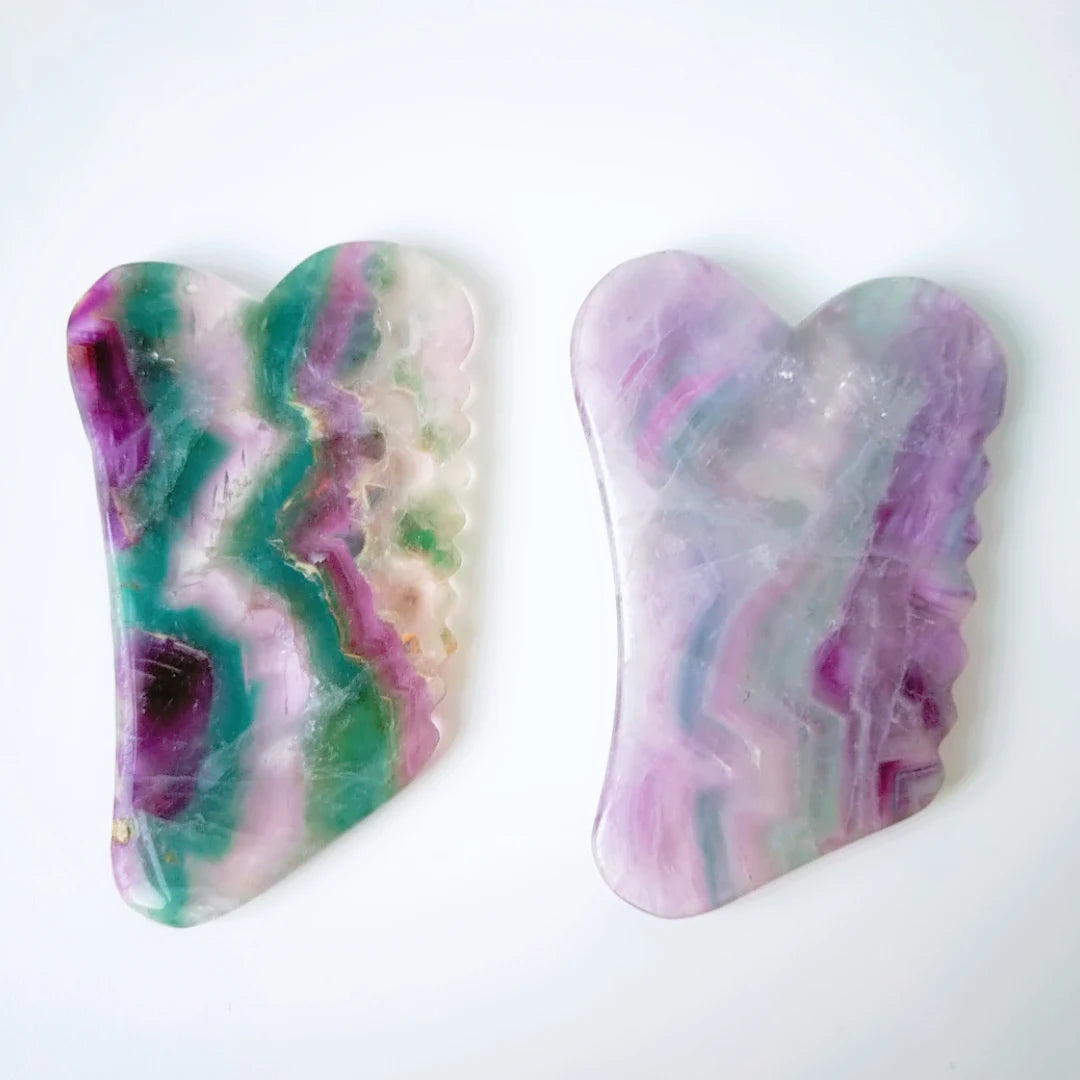 HY Anti-aging Polished Fluorite Gua Sha Tool Gua Sha