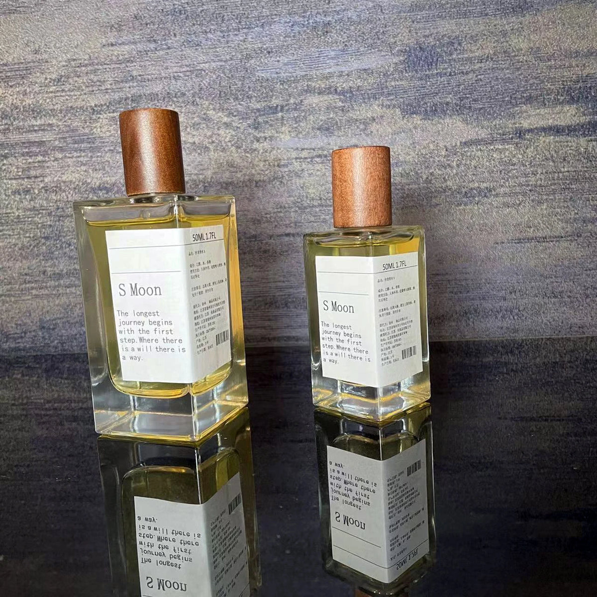 Cosmetic Bottle Packaging S Moon 30ml 50ml 100ml High-end Clear Rectangle Perfume Bottles
