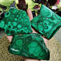 Natural Crystal Malachite Mineral Specimen Raw Rough Stone Malachite Crystal Slice