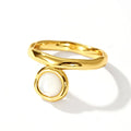 Milskye Fashion Fine Jewelry for Women 2024 14k Gold Plated 925 Sterling Silver Mother of Pearl Rings