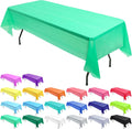 Disposable PE Plastic Classic Rectangle Tablecloth 54x108 Inch (137x274cm) Decorative Cover for Parties & Birthdays